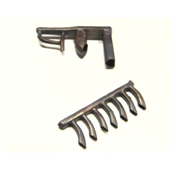 REXx 72037 1/72 I153 Polikarpov Chaika exhaust pipes scale metal